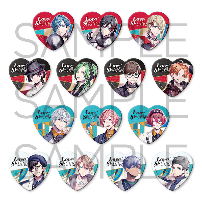 B-PROJECT トレーディングハート型缶バッジ Love Shuffle ver