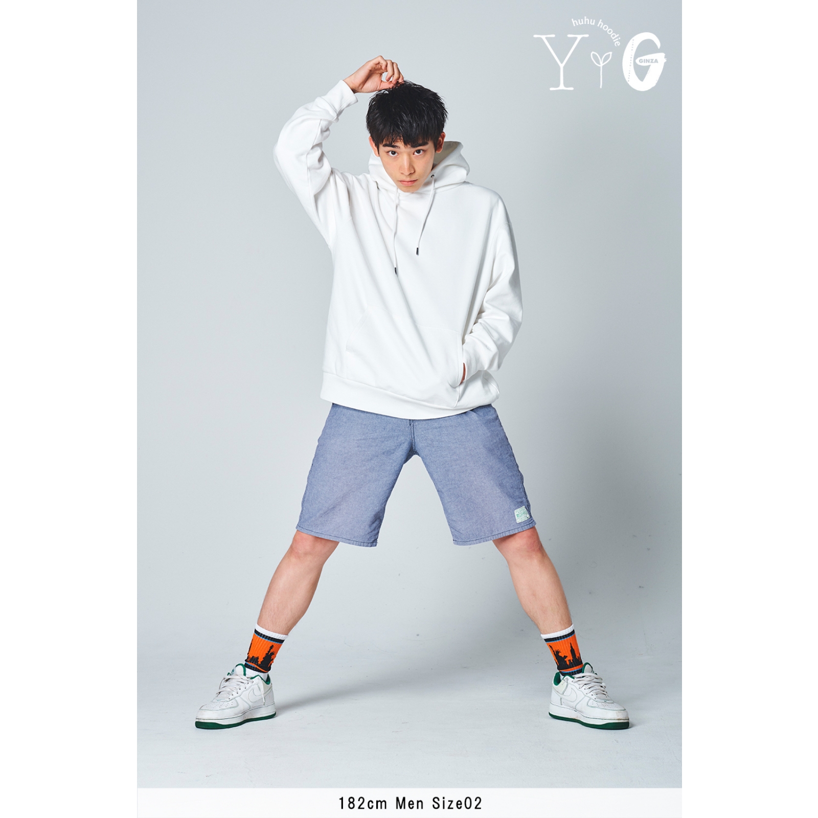 huhu フーディ〉WHITE | Yui Aragaki × Ginza huhu hoodie STORE 